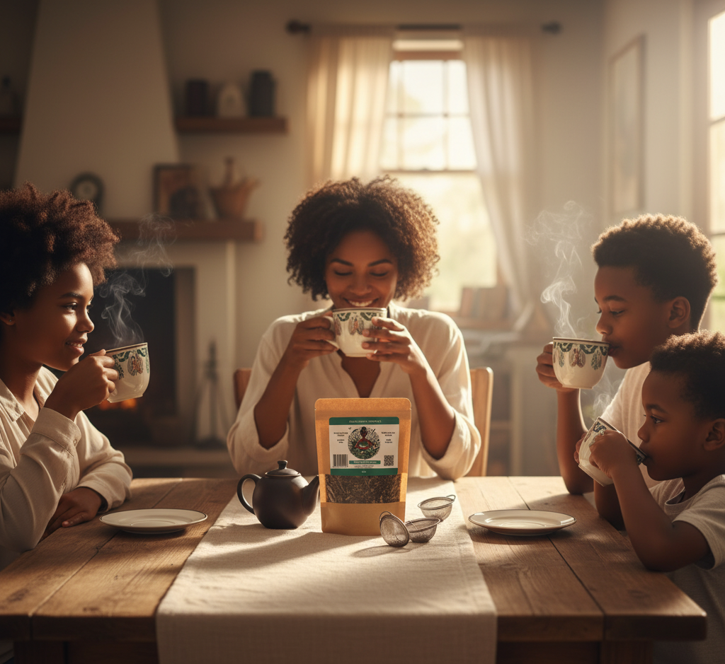 Person enjoying tea that is good for your lungs with Breathe Better Tea as part of respiratory health daily ritual