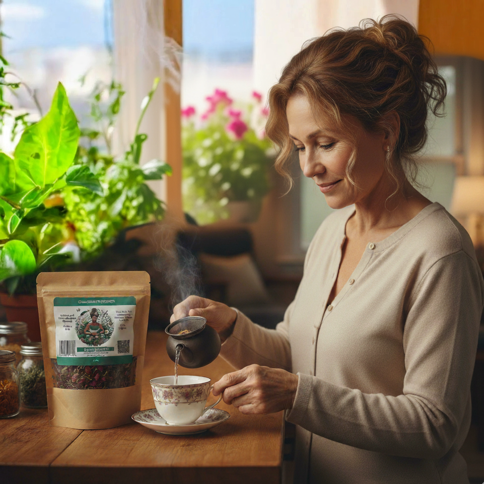 Brewing Happy Heart Tea